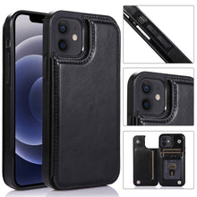 Load image into Gallery viewer, Shockproof PU + TPU Leather Case with Card Slots &amp; Holder &amp; Photo Frame &amp; Wallet, For iPhone 12 mini, For iPhone 12 / 12 Pro, For iPhone 12 Pro Max