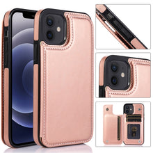 Load image into Gallery viewer, Shockproof PU + TPU Leather Case with Card Slots &amp; Holder &amp; Photo Frame &amp; Wallet, For iPhone 12 mini, For iPhone 12 / 12 Pro, For iPhone 12 Pro Max