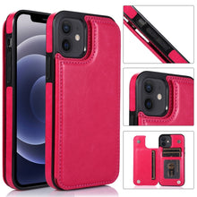 Load image into Gallery viewer, Shockproof PU + TPU Leather Case with Card Slots &amp; Holder &amp; Photo Frame &amp; Wallet, For iPhone 12 mini, For iPhone 12 / 12 Pro, For iPhone 12 Pro Max