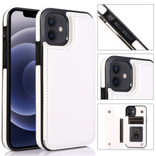 Load image into Gallery viewer, Shockproof PU + TPU Leather Case with Card Slots &amp; Holder &amp; Photo Frame &amp; Wallet, For iPhone 12 mini, For iPhone 12 / 12 Pro, For iPhone 12 Pro Max