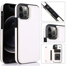 Load image into Gallery viewer, Shockproof PU + TPU Leather Case with Card Slots &amp; Holder &amp; Photo Frame &amp; Wallet, For iPhone 12 mini, For iPhone 12 / 12 Pro, For iPhone 12 Pro Max