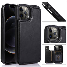 Load image into Gallery viewer, Shockproof PU + TPU Leather Case with Card Slots &amp; Holder &amp; Photo Frame &amp; Wallet, For iPhone 12 mini, For iPhone 12 / 12 Pro, For iPhone 12 Pro Max