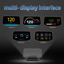 Load image into Gallery viewer, C1 OBD2 + GPS Mode Car HUD Head-up Display Compass / Speed / Water Temperature / Voltage Display / Speed Alarm / Fault Alarm, C1 Without Navigation Function
