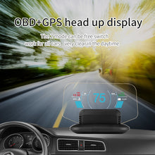 Load image into Gallery viewer, C1 OBD2 + GPS Mode Car HUD Head-up Display Compass / Speed / Water Temperature / Voltage Display / Speed Alarm / Fault Alarm, C1 Without Navigation Function
