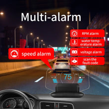 Load image into Gallery viewer, C1 OBD2 + GPS Mode Car HUD Head-up Display Compass / Speed / Water Temperature / Voltage Display / Speed Alarm / Fault Alarm, C1 Without Navigation Function