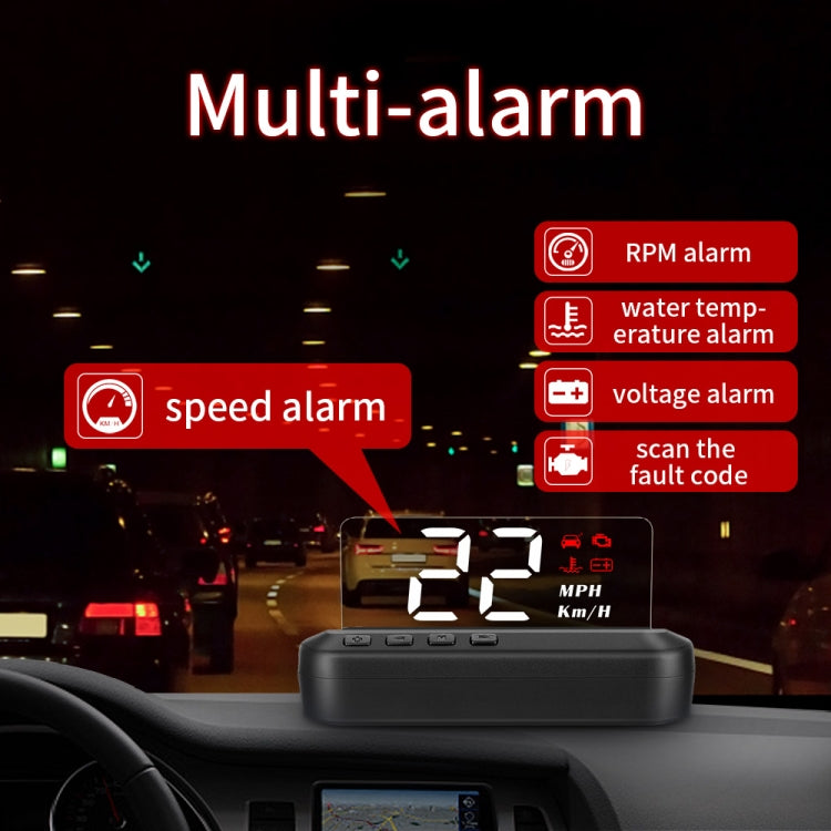 C100 Car HUD Head-up Display OBD2 Fault Code Elimination Overspeed / Fault Alarm, C100