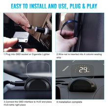 Load image into Gallery viewer, C700S OBD2 + GPS Mode Car HUD Head-up Display Fault Alarm, C700S