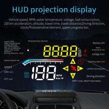Load image into Gallery viewer, M17 Car HUD Head-up Display GPS Speed Meter Car OBD2 Diagnostic Tool, M17