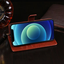 Load image into Gallery viewer, idewei Crazy Horse Texture Horizontal Flip Leather Case with Holder &amp; Card Slots &amp; Wallet, For iPhone 12 mini, For iPhone 12 / 12 Pro, For iPhone 12 Pro Max
