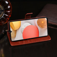 Load image into Gallery viewer, idewei Crazy Horse Texture Horizontal Flip Leather Case with Holder &amp; Card Slots &amp; Wallet, For Samsung Galaxy A42 5G, For Samsung Galaxy M01s, For Samsung Galaxy M31s, For Samsung Galaxy M51, For Samsung Galaxy S20 FE