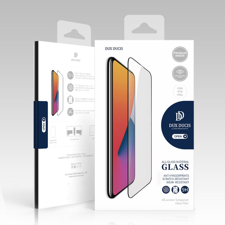 DUX DUCIS 0.33mm 9H Medium Alumina HD Full Screen Tempered Glass Film, For iPhone 12 Mini, For iPhone 12 / 12 Pro, For iPhone 12 Pro Max