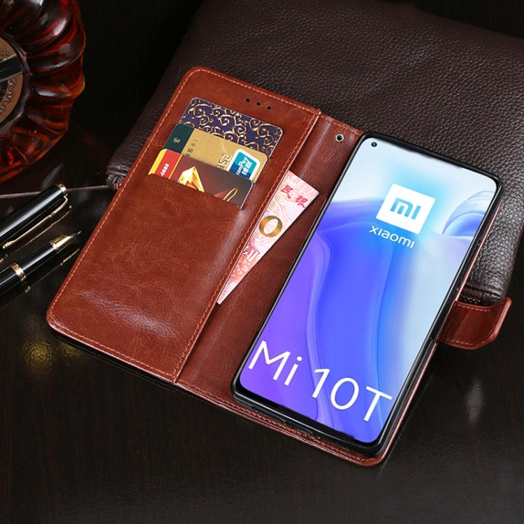 idewei Crazy Horse Texture Horizontal Flip Leather Case with Holder & Card Slots & Wallet, For Xiaomi Mi 10T 5G, For Xiaomi Mi 10T Pro 5G, For Xiaomi Poco C3, For Xiaomi Poco F2 Pro, For Xiaomi Poco M2, For Xiaomi Poco X3 NFC