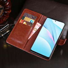 Load image into Gallery viewer, idewei Crazy Horse Texture Horizontal Flip Leather Case with Holder &amp; Card Slots &amp; Wallet, For Xiaomi Mi 10T Lite 5G