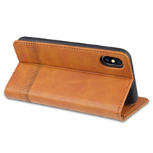 Load image into Gallery viewer, AZNS Magnetic Calf Texture Horizontal Flip Leather Case with Card Slots &amp; Holder &amp; Wallet For iPhone X / XS, For iPhone X / XS