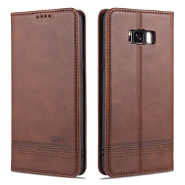 AZNS Magnetic Calf Texture Horizontal Flip Leather Case with Card Slots & Holder & Wallet, For Samsung Galaxy S8, For Samsung Galaxy S8+, For Samsung Galaxy S9, For Samsung Galaxy S9+