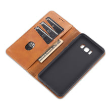 Load image into Gallery viewer, AZNS Magnetic Calf Texture Horizontal Flip Leather Case with Card Slots &amp; Holder &amp; Wallet, For Samsung Galaxy S8, For Samsung Galaxy S8+, For Samsung Galaxy S9, For Samsung Galaxy S9+