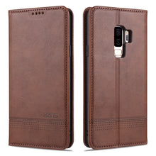 Load image into Gallery viewer, AZNS Magnetic Calf Texture Horizontal Flip Leather Case with Card Slots &amp; Holder &amp; Wallet, For Samsung Galaxy S8, For Samsung Galaxy S8+, For Samsung Galaxy S9, For Samsung Galaxy S9+