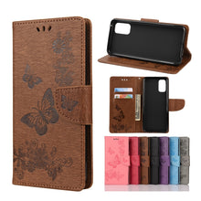 Load image into Gallery viewer, Butterflies Embossing Horizontal Flip Leather Case with Holder &amp; Card Slots &amp; Wallet, For OPPO Realme 7 Pro 5G, For OPPO Reno4 Pro 5G, For Xiaomi Mi 10T Lite 5G, For Xiaomi Mi 10T Pro 5G, For Xiaomi Mi 10T 5G