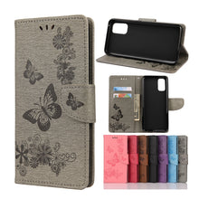 Load image into Gallery viewer, Butterflies Embossing Horizontal Flip Leather Case with Holder &amp; Card Slots &amp; Wallet, For OPPO Realme 7 Pro 5G, For OPPO Reno4 Pro 5G, For Xiaomi Mi 10T Lite 5G, For Xiaomi Mi 10T Pro 5G, For Xiaomi Mi 10T 5G