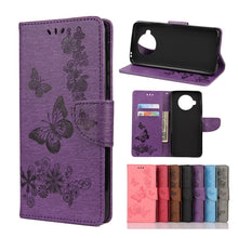 Load image into Gallery viewer, Butterflies Embossing Horizontal Flip Leather Case with Holder &amp; Card Slots &amp; Wallet, For OPPO Realme 7 Pro 5G, For OPPO Reno4 Pro 5G, For Xiaomi Mi 10T Lite 5G, For Xiaomi Mi 10T Pro 5G, For Xiaomi Mi 10T 5G