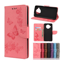 Load image into Gallery viewer, Butterflies Embossing Horizontal Flip Leather Case with Holder &amp; Card Slots &amp; Wallet, For OPPO Realme 7 Pro 5G, For OPPO Reno4 Pro 5G, For Xiaomi Mi 10T Lite 5G, For Xiaomi Mi 10T Pro 5G, For Xiaomi Mi 10T 5G