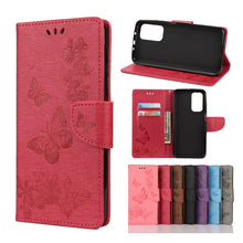 Load image into Gallery viewer, Butterflies Embossing Horizontal Flip Leather Case with Holder &amp; Card Slots &amp; Wallet, For OPPO Realme 7 Pro 5G, For OPPO Reno4 Pro 5G, For Xiaomi Mi 10T Lite 5G, For Xiaomi Mi 10T Pro 5G, For Xiaomi Mi 10T 5G