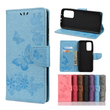 Load image into Gallery viewer, Butterflies Embossing Horizontal Flip Leather Case with Holder &amp; Card Slots &amp; Wallet, For OPPO Realme 7 Pro 5G, For OPPO Reno4 Pro 5G, For Xiaomi Mi 10T Lite 5G, For Xiaomi Mi 10T Pro 5G, For Xiaomi Mi 10T 5G