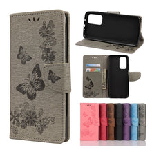 Load image into Gallery viewer, Butterflies Embossing Horizontal Flip Leather Case with Holder &amp; Card Slots &amp; Wallet, For OPPO Realme 7 Pro 5G, For OPPO Reno4 Pro 5G, For Xiaomi Mi 10T Lite 5G, For Xiaomi Mi 10T Pro 5G, For Xiaomi Mi 10T 5G