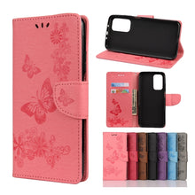 Load image into Gallery viewer, Butterflies Embossing Horizontal Flip Leather Case with Holder &amp; Card Slots &amp; Wallet, For OPPO Realme 7 Pro 5G, For OPPO Reno4 Pro 5G, For Xiaomi Mi 10T Lite 5G, For Xiaomi Mi 10T Pro 5G, For Xiaomi Mi 10T 5G