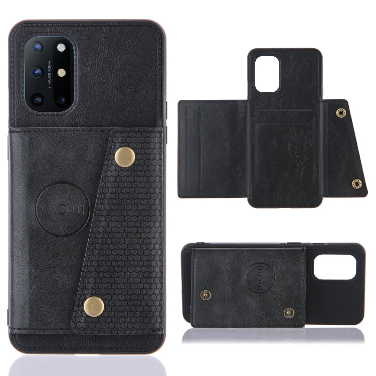 Double Buckle PU + TPU Shockproof Magnetic Protective Case with Card Slots & Holder, For OnePlus 8T, For Xiaomi Poco X3