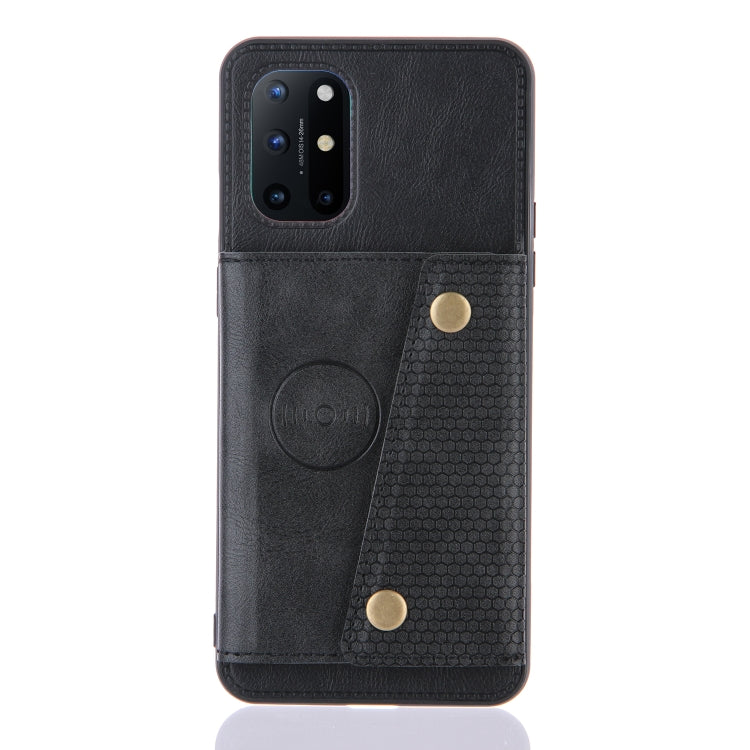 Double Buckle PU + TPU Shockproof Magnetic Protective Case with Card Slots & Holder, For OnePlus 8T, For Xiaomi Poco X3