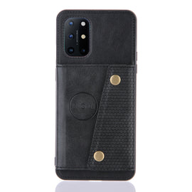 Double Buckle PU + TPU Shockproof Magnetic Protective Case with Card Slots & Holder, For OnePlus 8T, For Xiaomi Poco X3