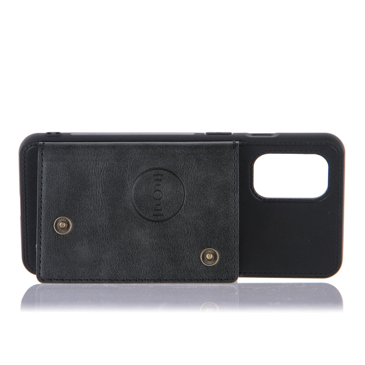 Double Buckle PU + TPU Shockproof Magnetic Protective Case with Card Slots & Holder, For OnePlus 8T, For Xiaomi Poco X3