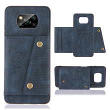 Load image into Gallery viewer, Double Buckle PU + TPU Shockproof Magnetic Protective Case with Card Slots &amp; Holder, For OnePlus 8T, For Xiaomi Poco X3