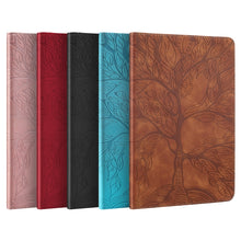 Load image into Gallery viewer, Life Tree Series Horizontal Flip Leather Case with Holder &amp; Card Slots &amp; Pen Slot &amp; Sleep / Wake-up Function, For iPad 9.7 (2018) / (2017), For iPad 10.2 / iPad Pro 10.5 inch, For iPad mini (2019) / 4 / 3 / 2 / 1, For iPad Pro 11 (2020)