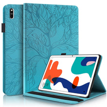 Load image into Gallery viewer, Life Tree Series Horizontal Flip Leather Case with Holder &amp; Card Slots &amp; Pen Slot, For Huawei Mediapad M5 Lite / C5 10.1 inch, For Huawei MatePad 10.4 inch, For Huawei MediaPad M5 10.8 inch, For Huawei MediaPad T5 10.1 inch, For Huawei MatePad T8 8 inc...