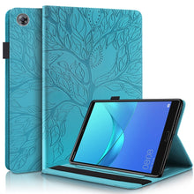 Load image into Gallery viewer, Life Tree Series Horizontal Flip Leather Case with Holder &amp; Card Slots &amp; Pen Slot, For Huawei Mediapad M5 Lite / C5 10.1 inch, For Huawei MatePad 10.4 inch, For Huawei MediaPad M5 10.8 inch, For Huawei MediaPad T5 10.1 inch, For Huawei MatePad T8 8 inc...