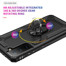 Load image into Gallery viewer, Shockproof TPU + PC Protective Case with 360 Degree Rotating Holder, For Samsung Galaxy S21+ 5G