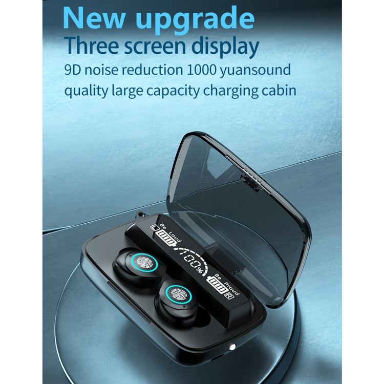 M17 Bluetooth 5.1 LED Display Screen Touch Waterproof Wireless Bluetooth Earphone with Charging Box