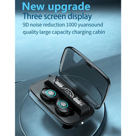 M17 Bluetooth 5.1 LED Display Screen Touch Waterproof Wireless Bluetooth Earphone with Charging Box