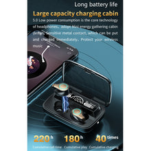 Load image into Gallery viewer, M18 Bluetooth 5.1 LED Display Screen Waterproof Wireless Bluetooth Earphone with Charging Box