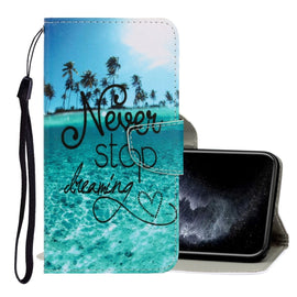 3D Colored Drawing Horizontal Flip PU Leather Case with Holder & Card Slots & Wallet, For iPhone 12 mini, For iPhone 12 / 12 Pro, For iPhone 12 Pro Max
