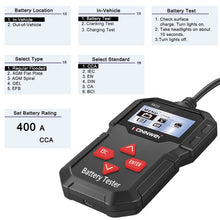 Load image into Gallery viewer, KONNWEI KW210 Car Battery Test Battery Capacity Resistance Battery Detector, KW210