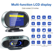 Load image into Gallery viewer, KONNWEI KW206 2 in 1 OBDII / EOBD12V Car Fault Scanner + 3.5 inch LCD Monitor, KW206