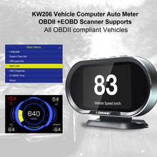 Load image into Gallery viewer, KONNWEI KW206 2 in 1 OBDII / EOBD12V Car Fault Scanner + 3.5 inch LCD Monitor, KW206