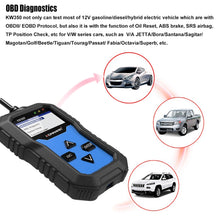 Load image into Gallery viewer, KONNWEI KW350 OBDII 12V Car Diagnostics Detector Scanner with 2 inch Black And White Display Screen V007 for Audi / Volkswagen, KW350