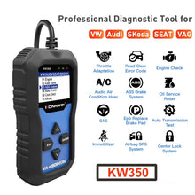 Load image into Gallery viewer, KONNWEI KW350 OBDII 12V Car Diagnostics Detector Scanner with 2 inch Black And White Display Screen V007 for Audi / Volkswagen, KW350