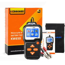 Load image into Gallery viewer, KONNWEI KW650 6V- 12V Car Motorcycle Battery Lawn Mower Detector with 2.4 inch Color Display &amp; Waveform Graph, KW650