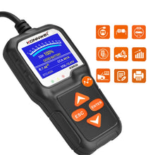 Load image into Gallery viewer, KONNWEI KW650 6V- 12V Car Motorcycle Battery Lawn Mower Detector with 2.4 inch Color Display &amp; Waveform Graph, KW650