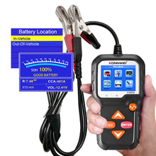 Load image into Gallery viewer, KONNWEI KW650 6V- 12V Car Motorcycle Battery Lawn Mower Detector with 2.4 inch Color Display &amp; Waveform Graph, KW650